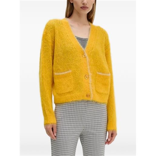 American Vintage cardigan a maniche lunghe con bottoni - giallo