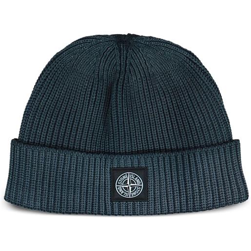 Stone Island berretto con applicazione - blu