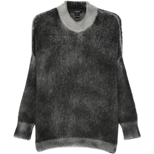 Avant Toi maglione con effetto spazzolato - grigio