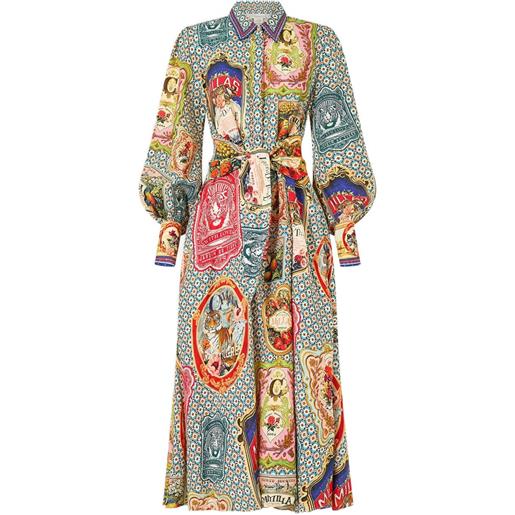 Camilla chemisier midi - blu