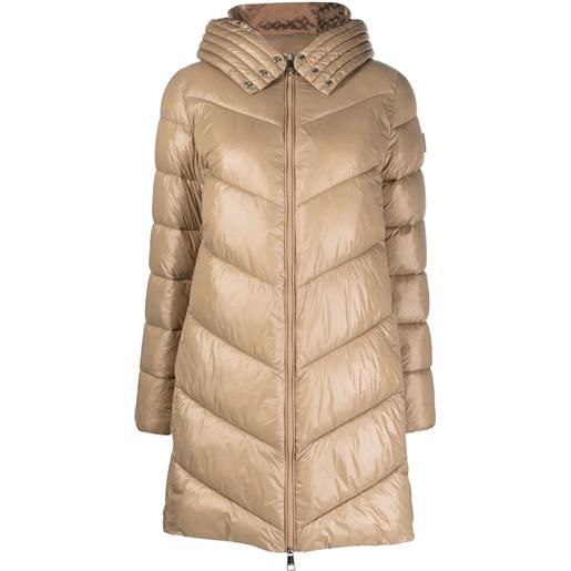 BOSS impermeabile trapuntato con scollo a imbuto - toni neutri