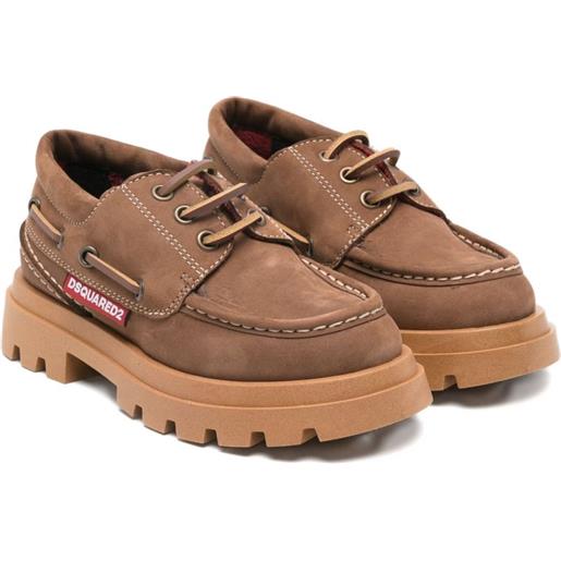 DSQUARED2 KIDS scarpe stringate - marrone