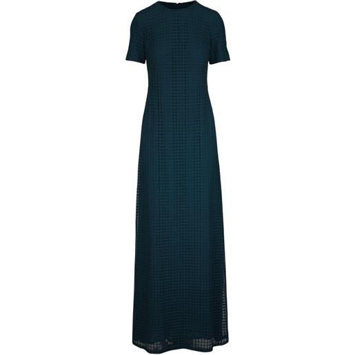 Akris abito lungo a maniche corte - verde