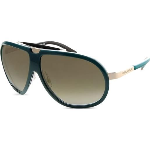 DSQUARED2 EYEWEAR occhiali da sole con montatura stile pilota - oro