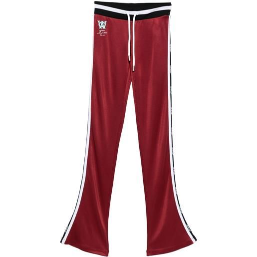 Off-White pantaloni sportivi a righe - rosso