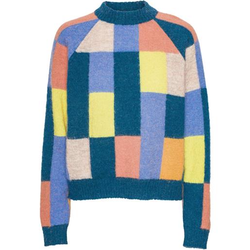 Henrik Vibskov maglione effetto spazzolato - blu