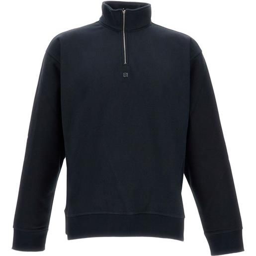FENDI felpa con mezza zip - nero