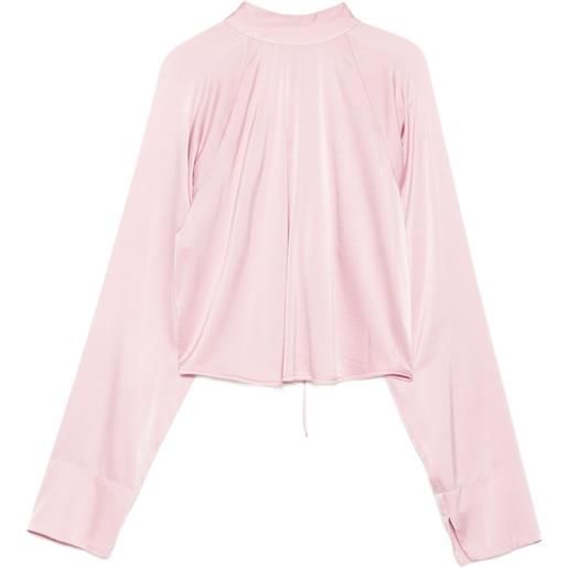 Forte Forte blusa crop - rosa