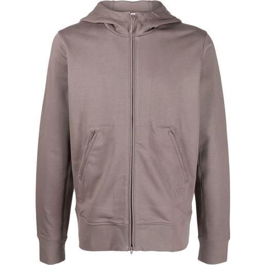 Y-3 cardigan con zip - grigio
