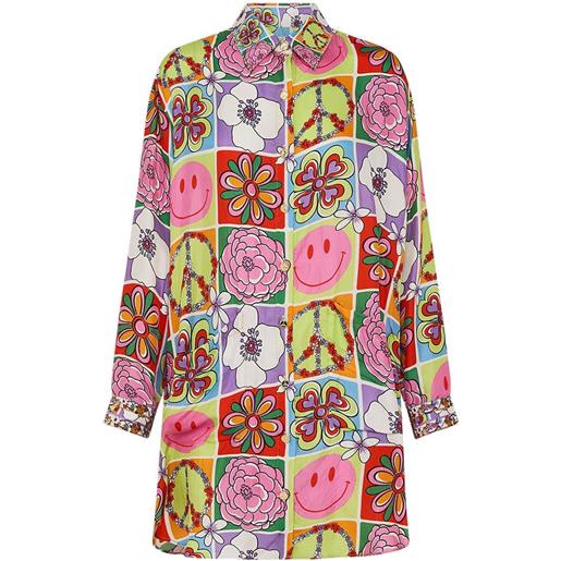 Camilla tunica stile camicia - rosa