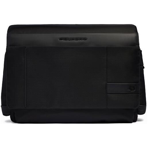 Piquadro wollem cartella messenger protezione rfid 39 cm scomparto per laptop nero