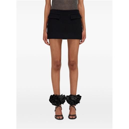 Ferragamo minigonna con tasche - nero