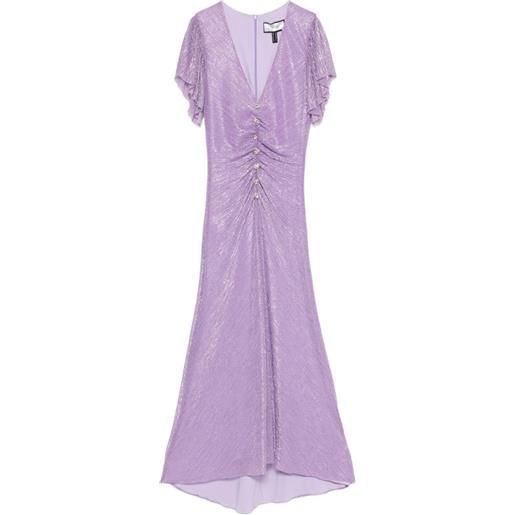 NISSA abito midi con strass - viola