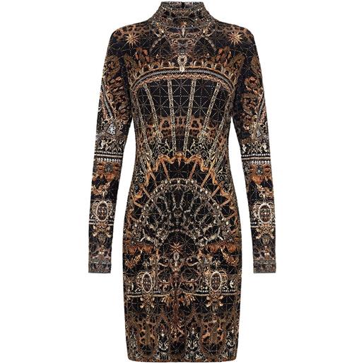 Camilla abito masked moonlight corto - nero