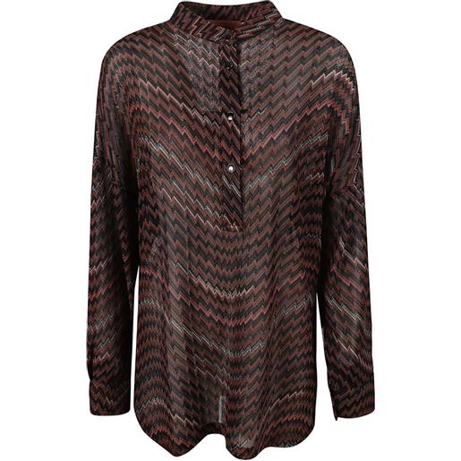 Missoni top con motivo chevron - marrone
