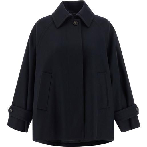 Alberto Biani cappotto con maniche a pipistrello - blu