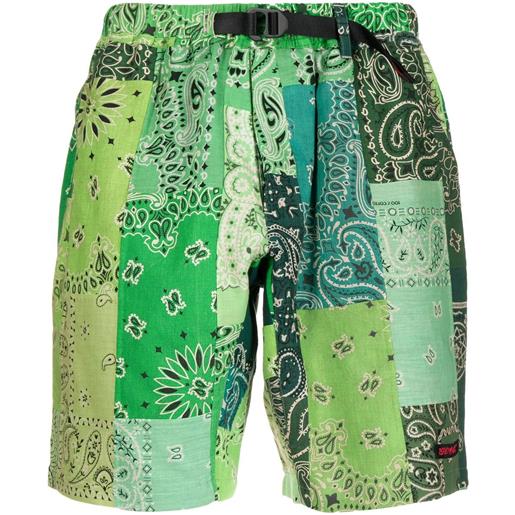 Readymade shorts ec-st con stampa grafica - verde