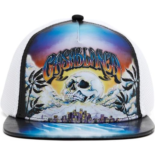 Casablanca cappello da baseball con stampa - bianco
