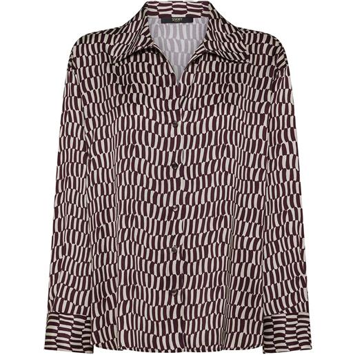 Seventy canotta a fantasia - marrone