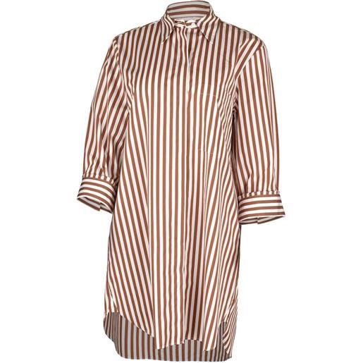 TWP chemisier morning after a righe - marrone