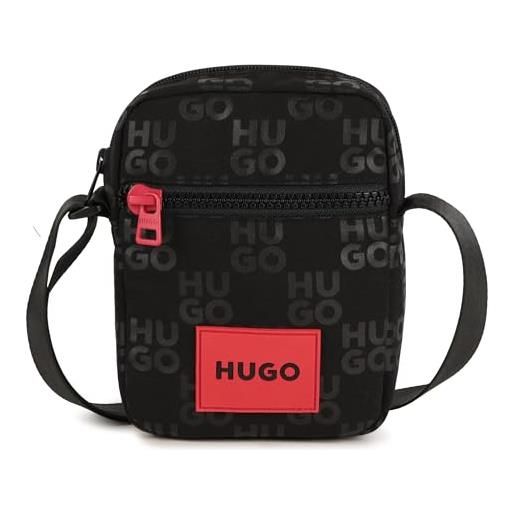 HUGO g00555 borsa messenger da ragazzo, nero, taille normale