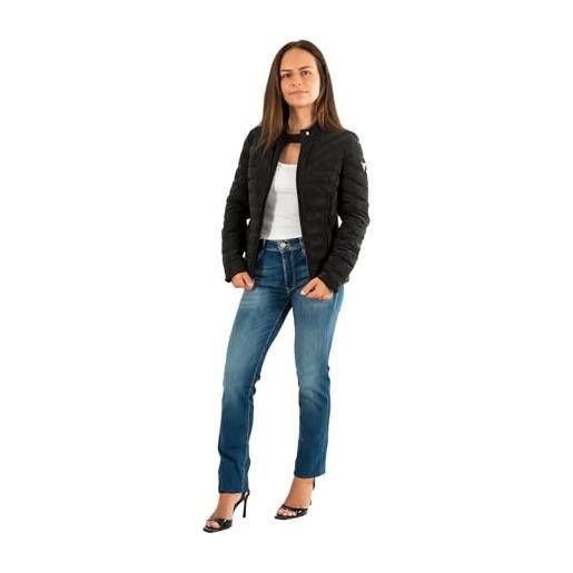 GUESS giubbotti e giacche jeans new vona jblk jet black a996, nero , xl