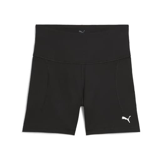 PUMA cloudspun hw 5 tight short, pantaloncini lavorati a maglia unisex - adulto, PUMA black-PUMA white, xl
