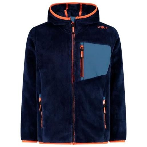 CMP - kid jacket fix hood, antracite-olive, 128