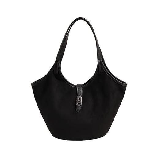 Borsa A Tracolla Donna In Pelle PU – Hobo Tote Grande 28x40 Cm, 2 Pezzi, Con Tracolla Regolabile, Per Lavoro E Viaggi