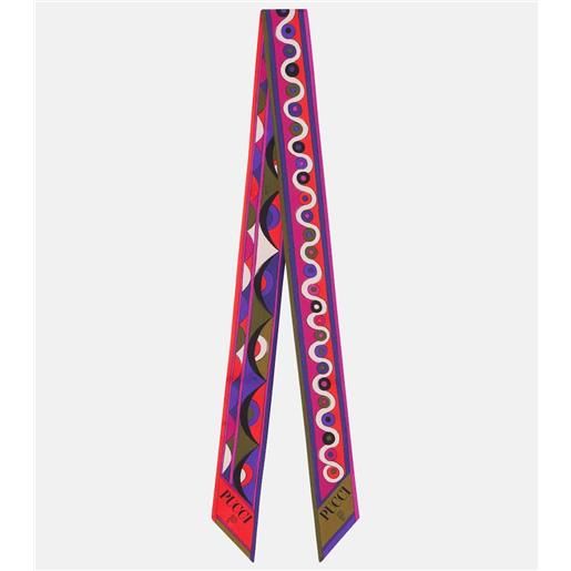 Pucci sciarpa iride in twill di seta