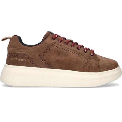 LIU JO sneaker uomo marrone in suede