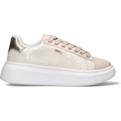 LIU JO sneaker donna panna/oro