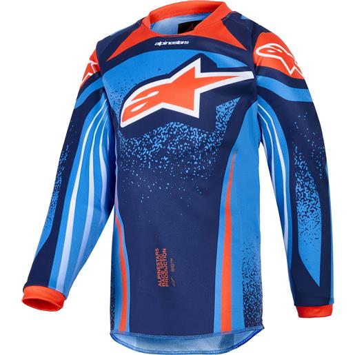 Alpinestars maglia da motocross per bambini Alpinestars racer nomur blu scuro-arancione-nero dimensione: 2xs, 2xs