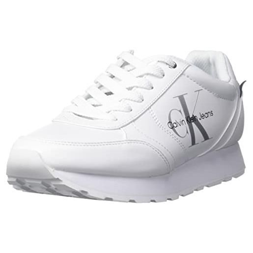 Calvin Klein cayle, scarpe da ginnastica donna, bianco, 40 eu