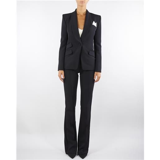 ELISABETTA FRANCHI tailleur nero in crêpe