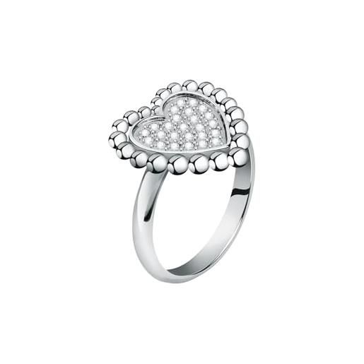 Morellato anello donna, collezione dolcevita, in acciaio - saua14