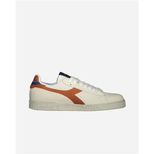Diadora game l low waxed suede pop m - scarpe sneakers - uomo - bianco