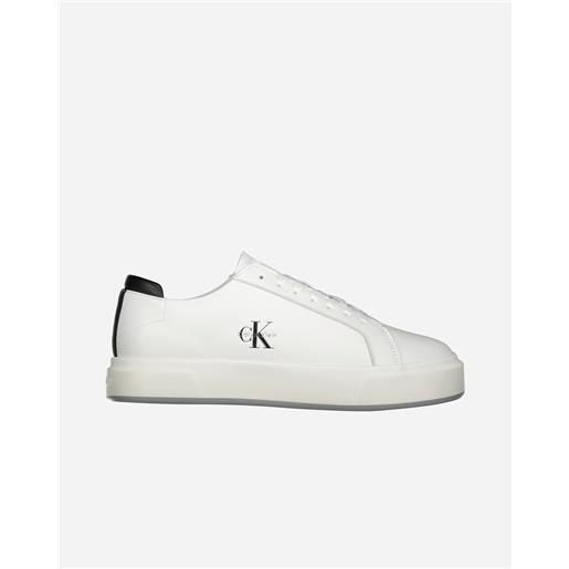 Calvin Klein Jeans basket cupsole laceup leather m - scarpe sneakers - uomo - bianco
