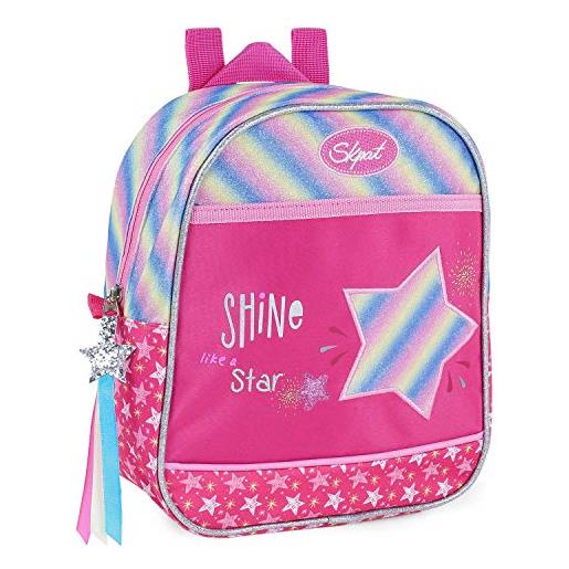 SKPAT - zainetto bambina cinturino regolabile - pranzo scolastico zainetto asilo bambino, zainetto asilo bambina - resistente zaino asilo bimbo, zaino asilo bimba - zaino bambino piccolo, fucsia