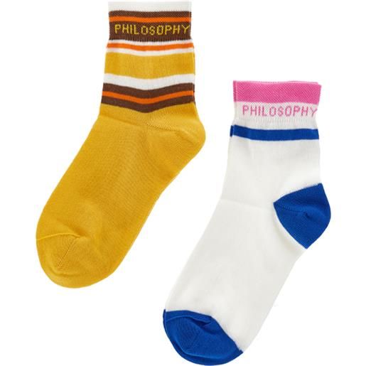 PHILOSOPHY KIDS set 2 paia di calzini colorati