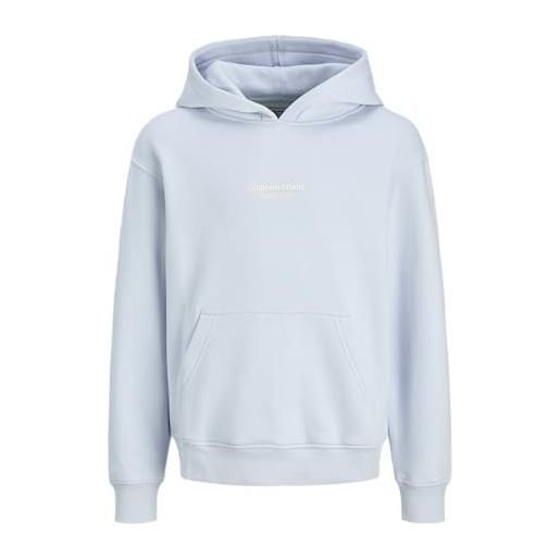 JACK & JONES jorvesterbro felpa da uomo con cappuccio noos jnr, skyway. , 128 cm