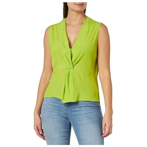 Pinko sfasamento top crepe de chine