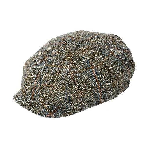Failsworth harris tweed 'carloway' baker boy / newsboy cap, motivo 2023, 7.25