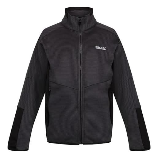 Regatta giacca in pile highton wtrfz iii per ragazze, antracite/nero, 140 cm