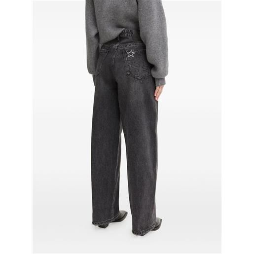 Miss Sixty x keith haring jeans in cotone con stampa - grigio