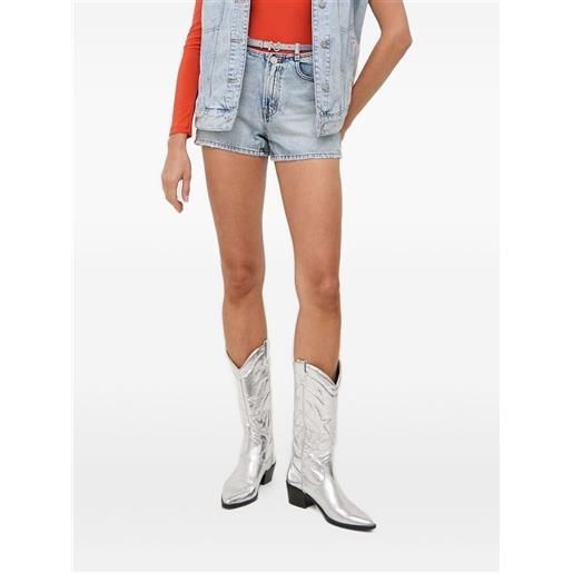 Miss Sixty shorts denim con decorazione - blu