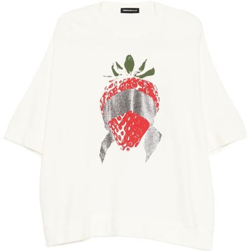 Undercover t-shirt con grafica - toni neutri