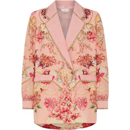 Camilla blazer con stampa - rosa