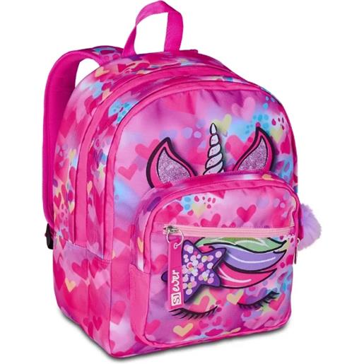 Seven sj ever zaino doppio scomparto unicornside girl