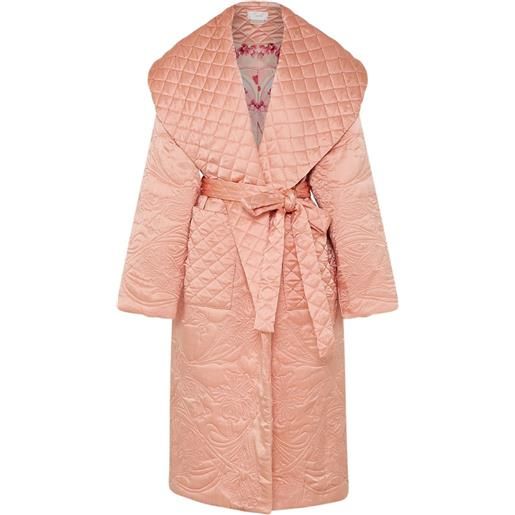 Camilla cappotto blossom and brushstrokes - rosa